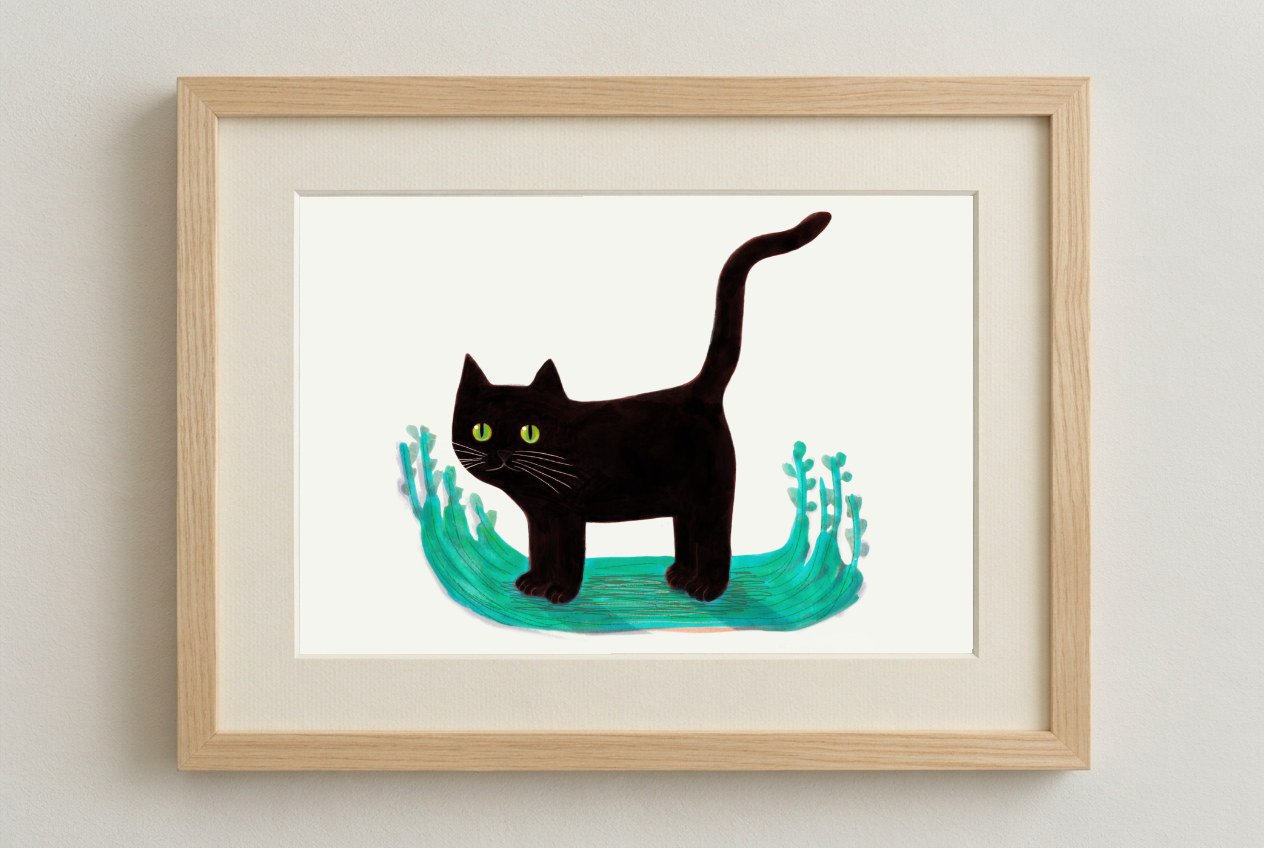 Black cat standing.png