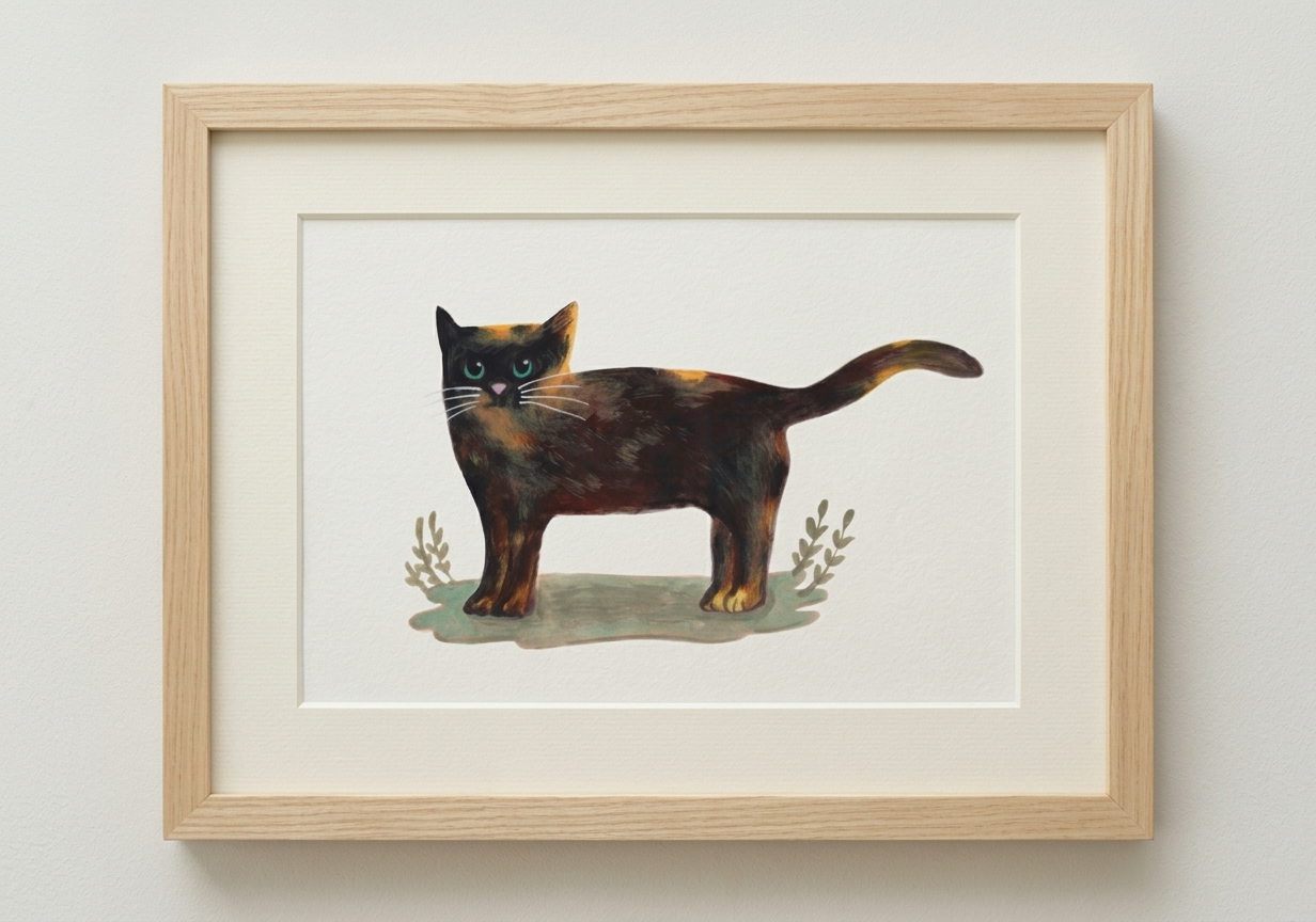 Tortoiseshell Cat Art Print