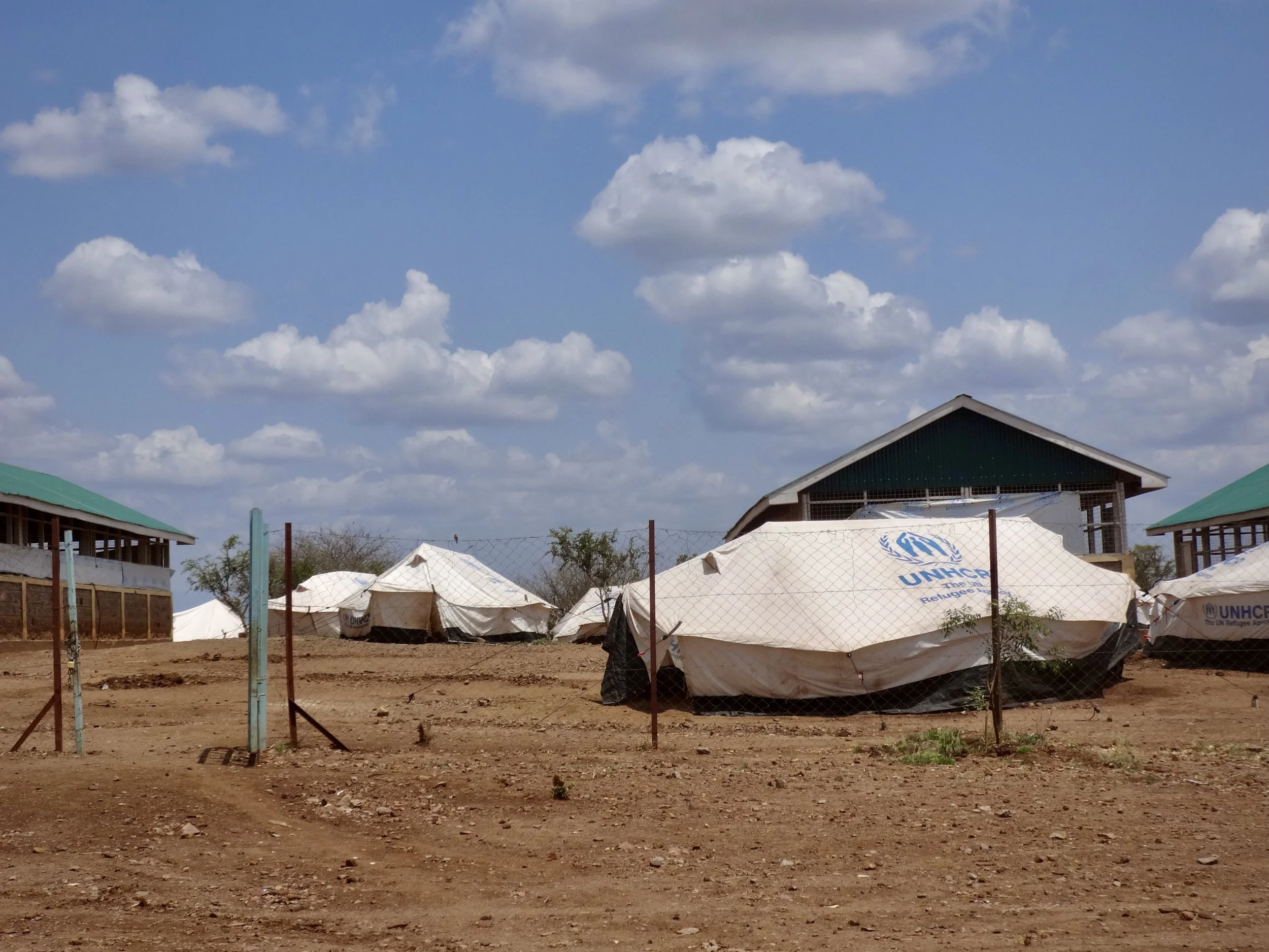 Temporary shelters and facilities near the border, where asylum seekers would normally be received, housed and given assistance. They remained empty.