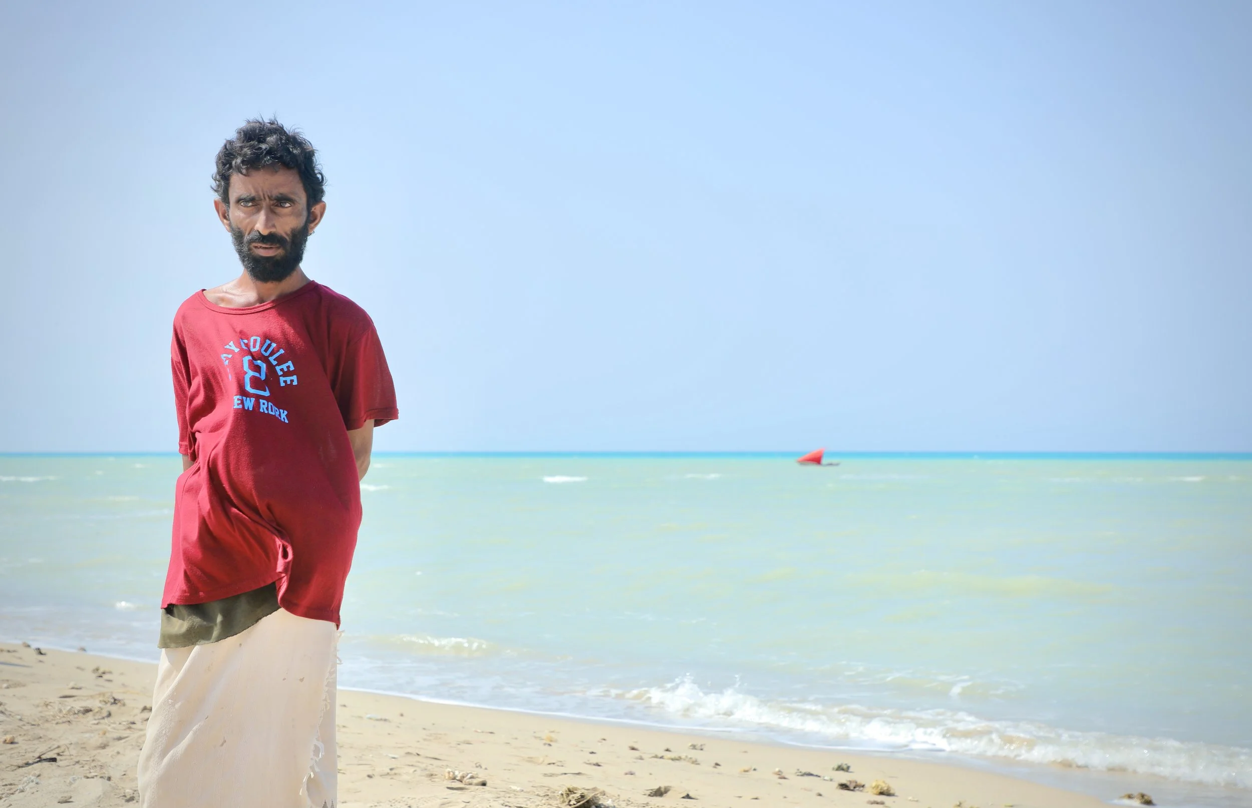 Abdullah Omar Mohamed, a fisherman from Al Khokha, Yemen. Abdullah says fear spread among fishing communities after his father was killed in a naval mine incident along Yemen’s Red Sea coast.