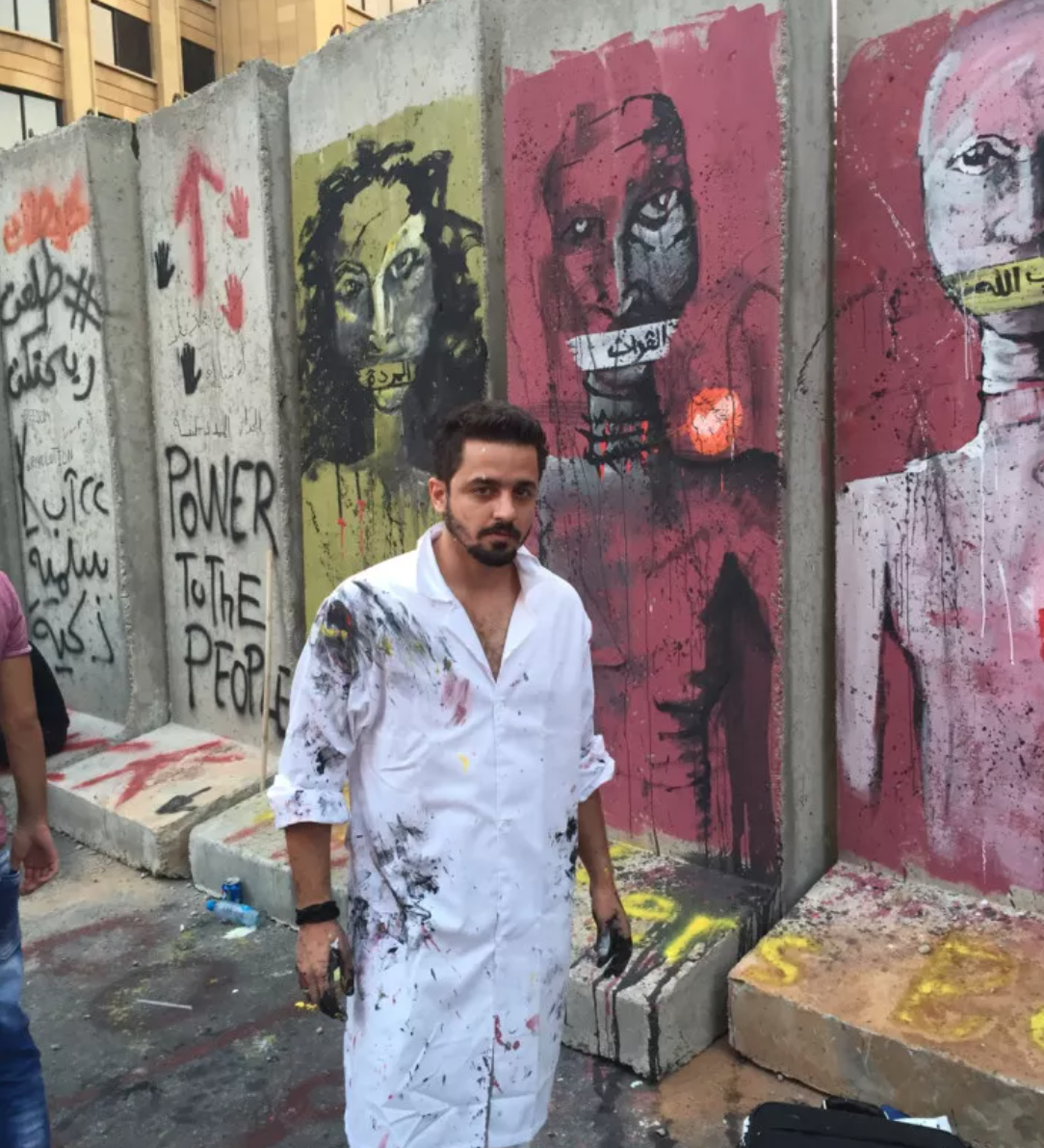 Lebanon 'You Stink' protests: Meet the man behind the 'Beirut Wall' art