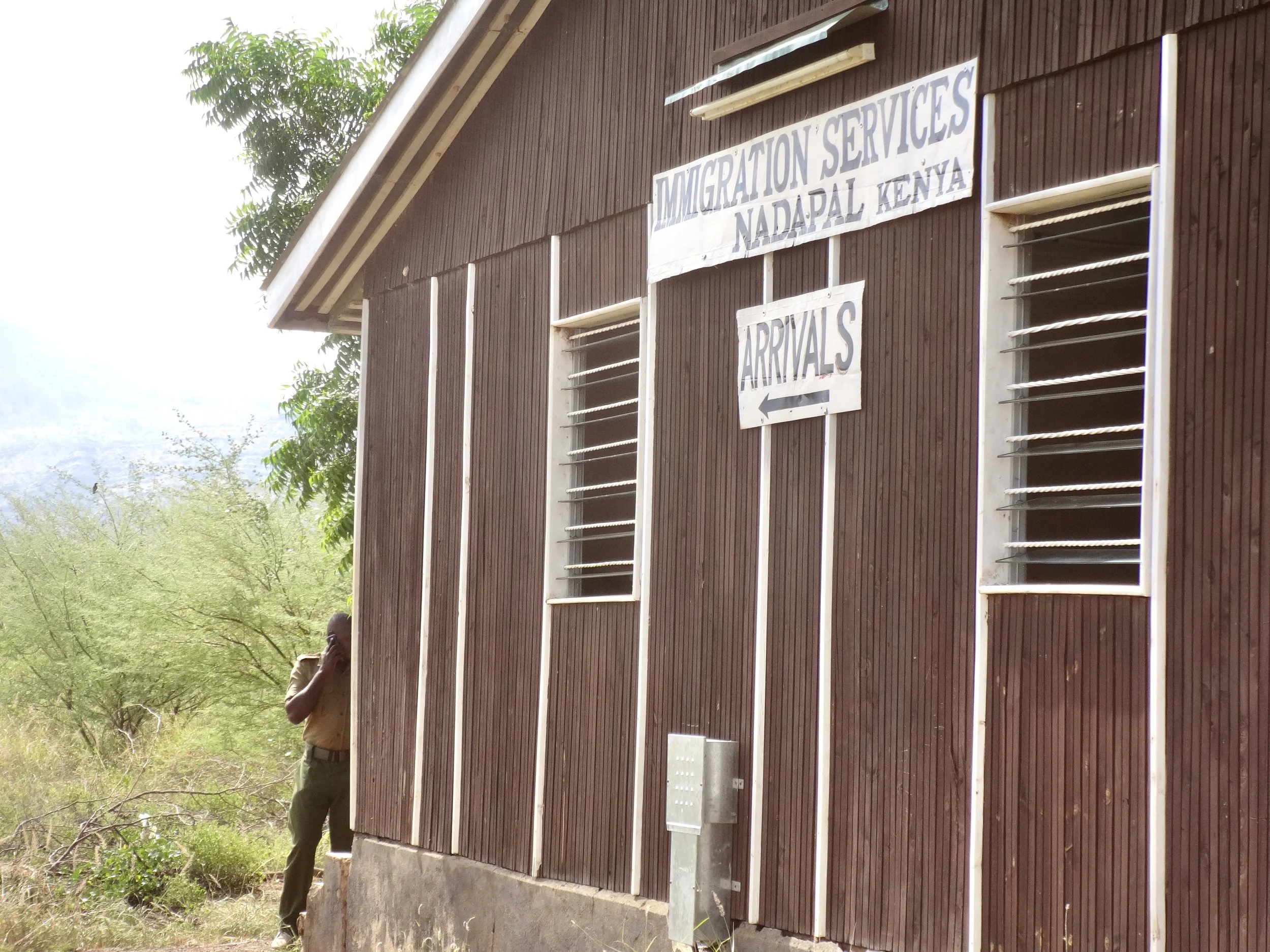 The Kenyan immigration office at Nadapal, where asylum seekers would normally be registered and granted access to protection services.