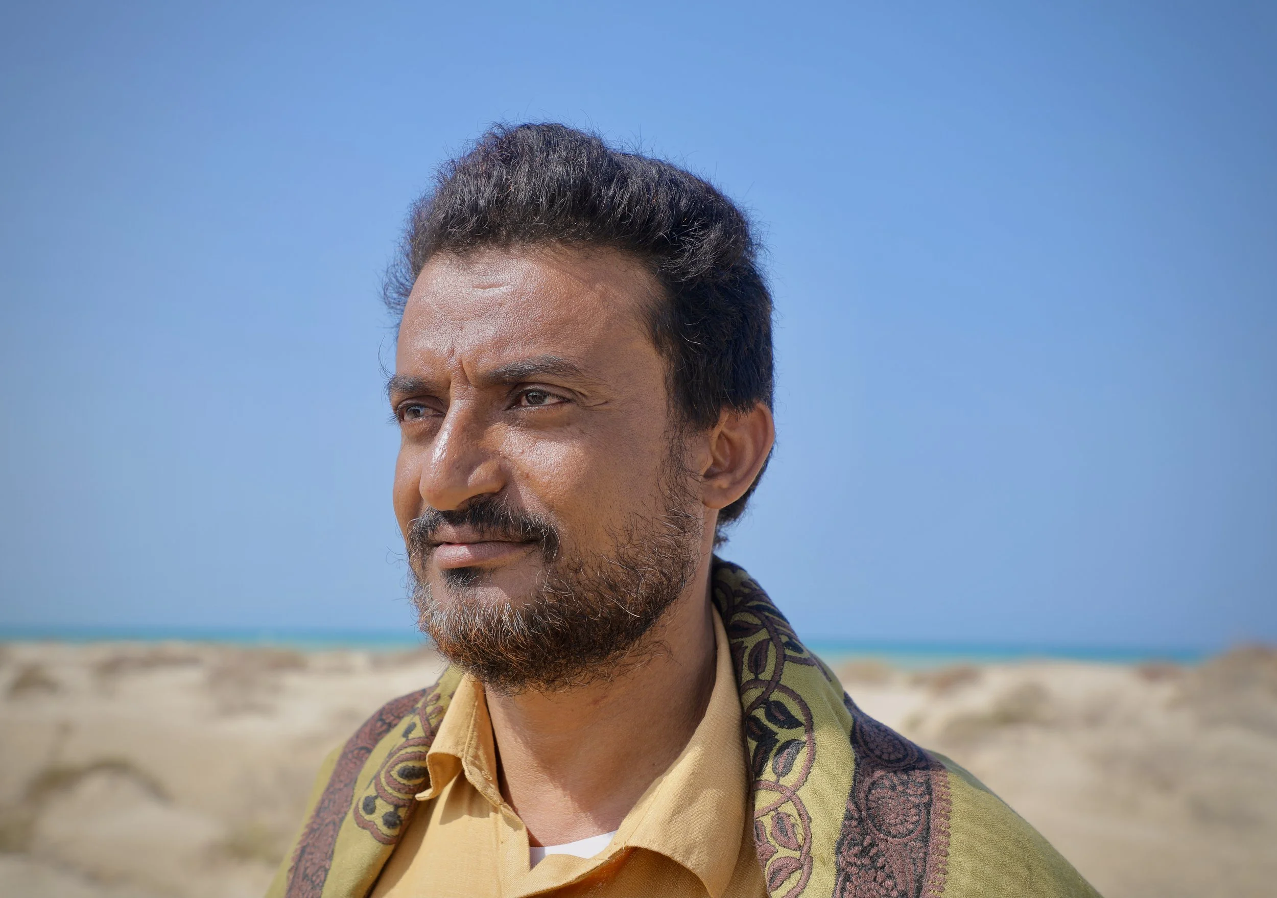 Fouad Ali Abdullah Dubalah, General Secretary of the Al Mostaqbal Fishery Association, says thousands of fishermen and their families have been affected by mines and insecurity along Yemen’s Red Sea coast. Al Khokha, Yemen.