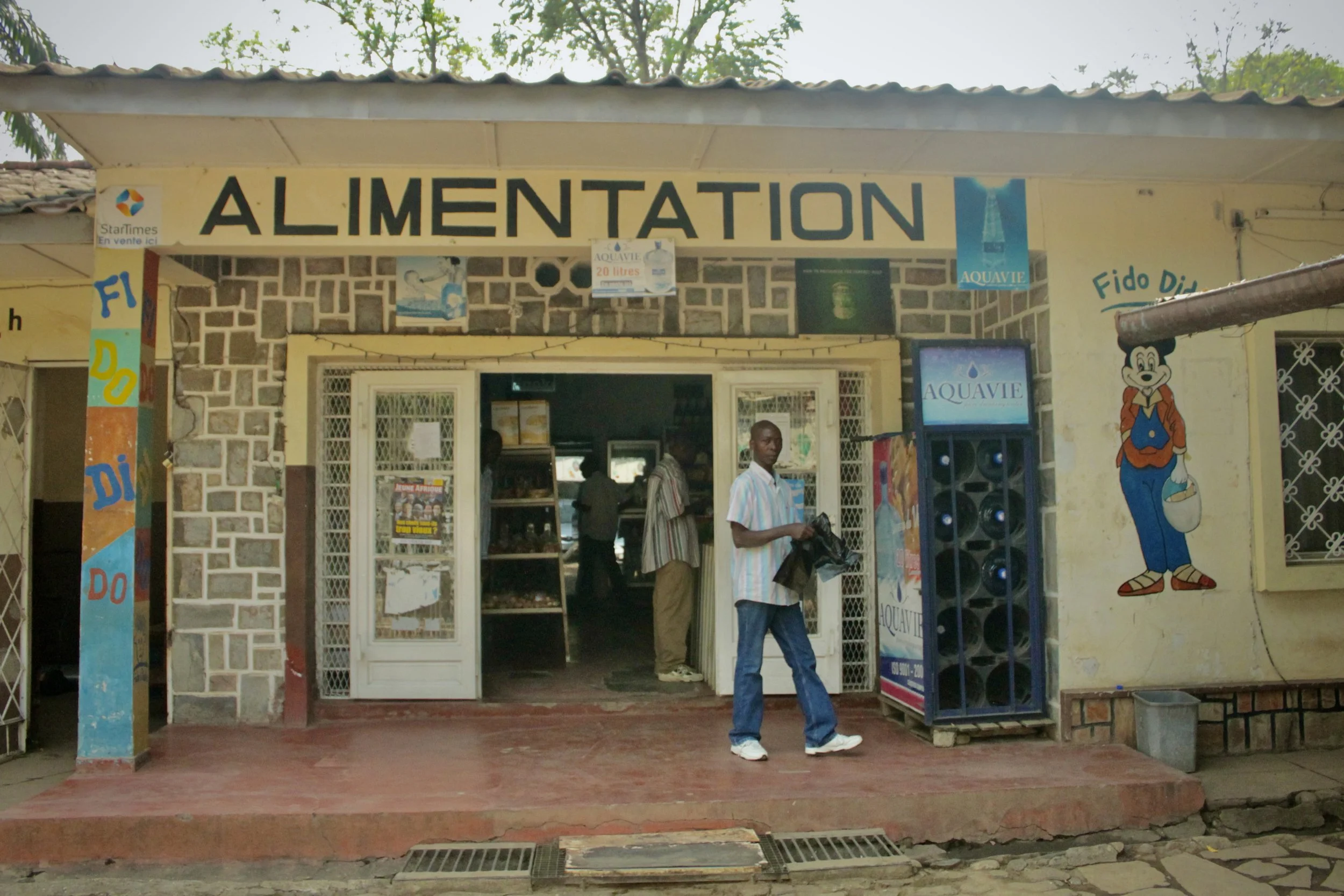 The Fido Dido grocery store in Rohero I, one of Bujumbura's oldest alimentation shops. Staff feared that declining sales and shortages could threaten the future of the business.
