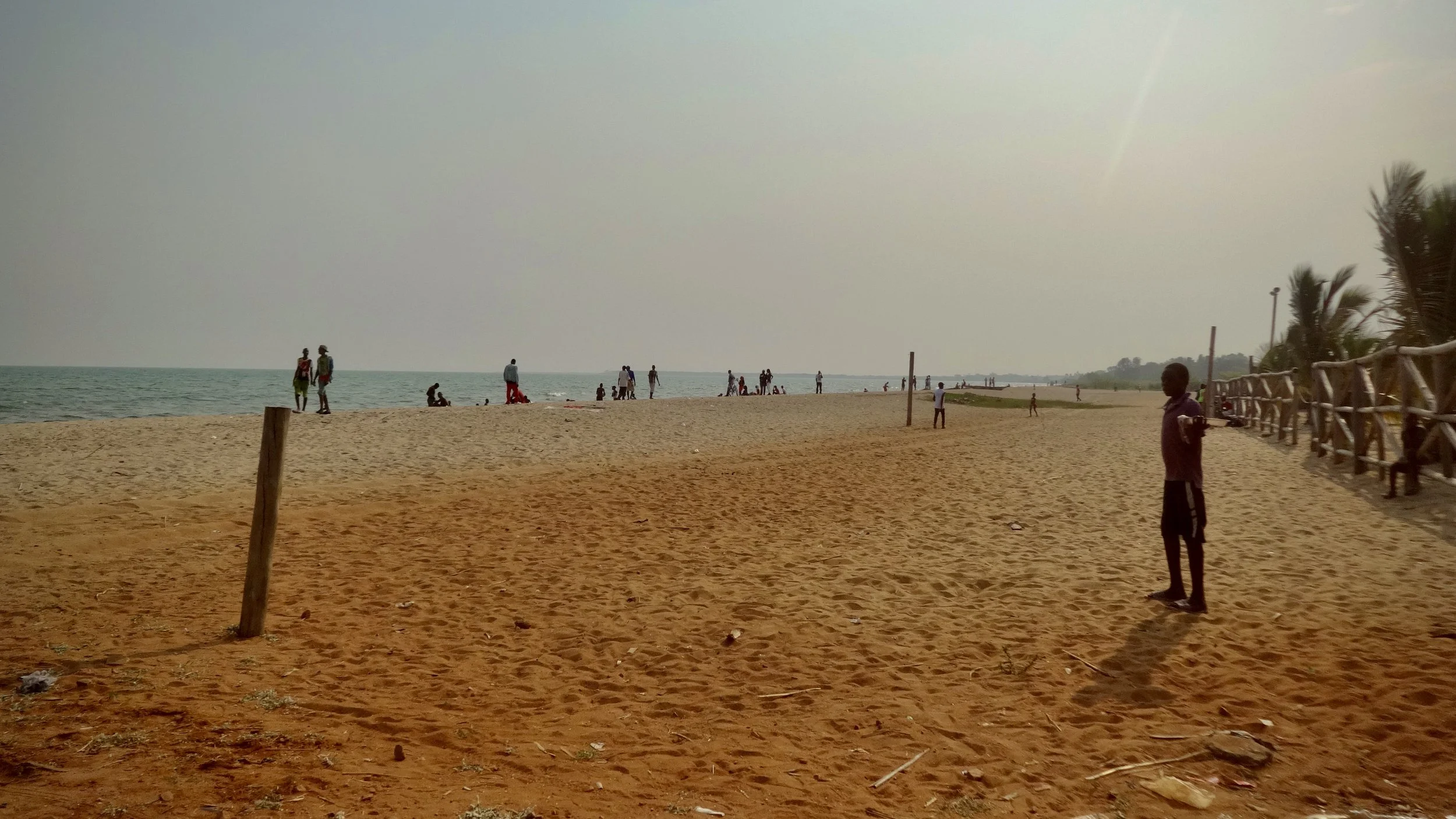 A nearly empty stretch of beach along Lake Tanganyika. Restaurant owners, hotel staff and business operators reported sharp declines in customers following months of political unrest and violence.