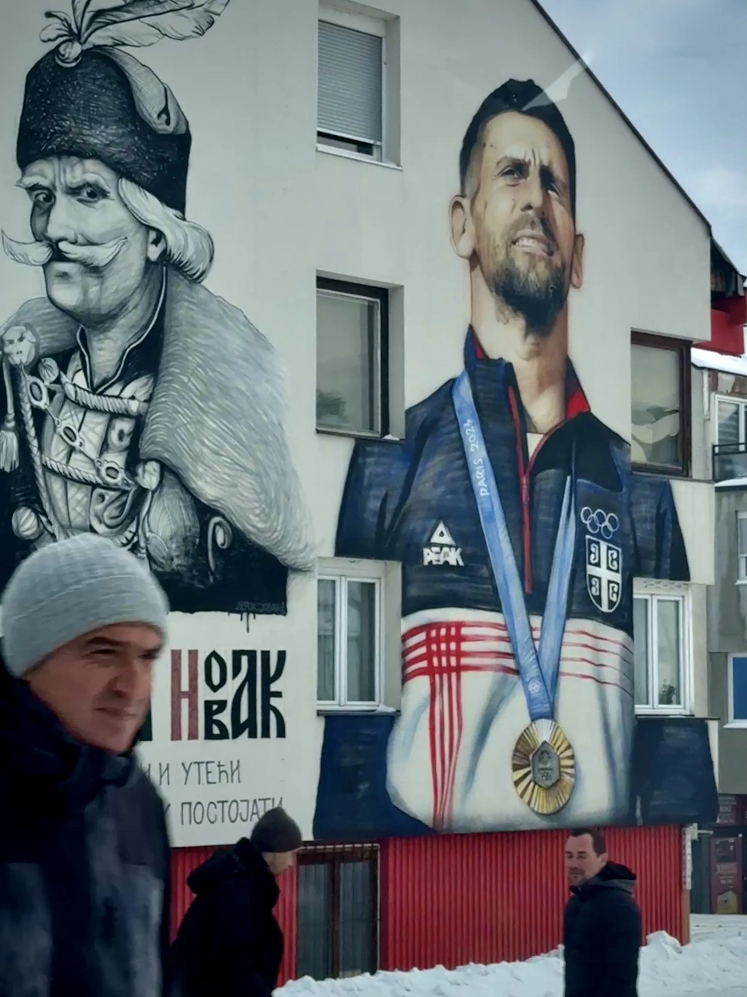 A mural in Republika Srpska, the Serb-majority entity created under the 1995 Dayton Peace Agreement. Before the war, many of these areas were ethnically mixed, home to Bosniaks, Serbs and Croats; campaigns of ethnic cleansing, killings and expulsions