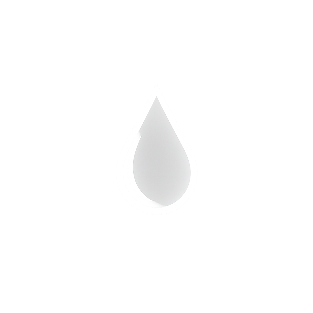 Grafik mit einer weißen Wassertröpfchen-Form in der Mitte, umgeben von bunten, dünnen Linien auf schwarzem Hintergrund mit leuchtenden, vertikalen Streifen.