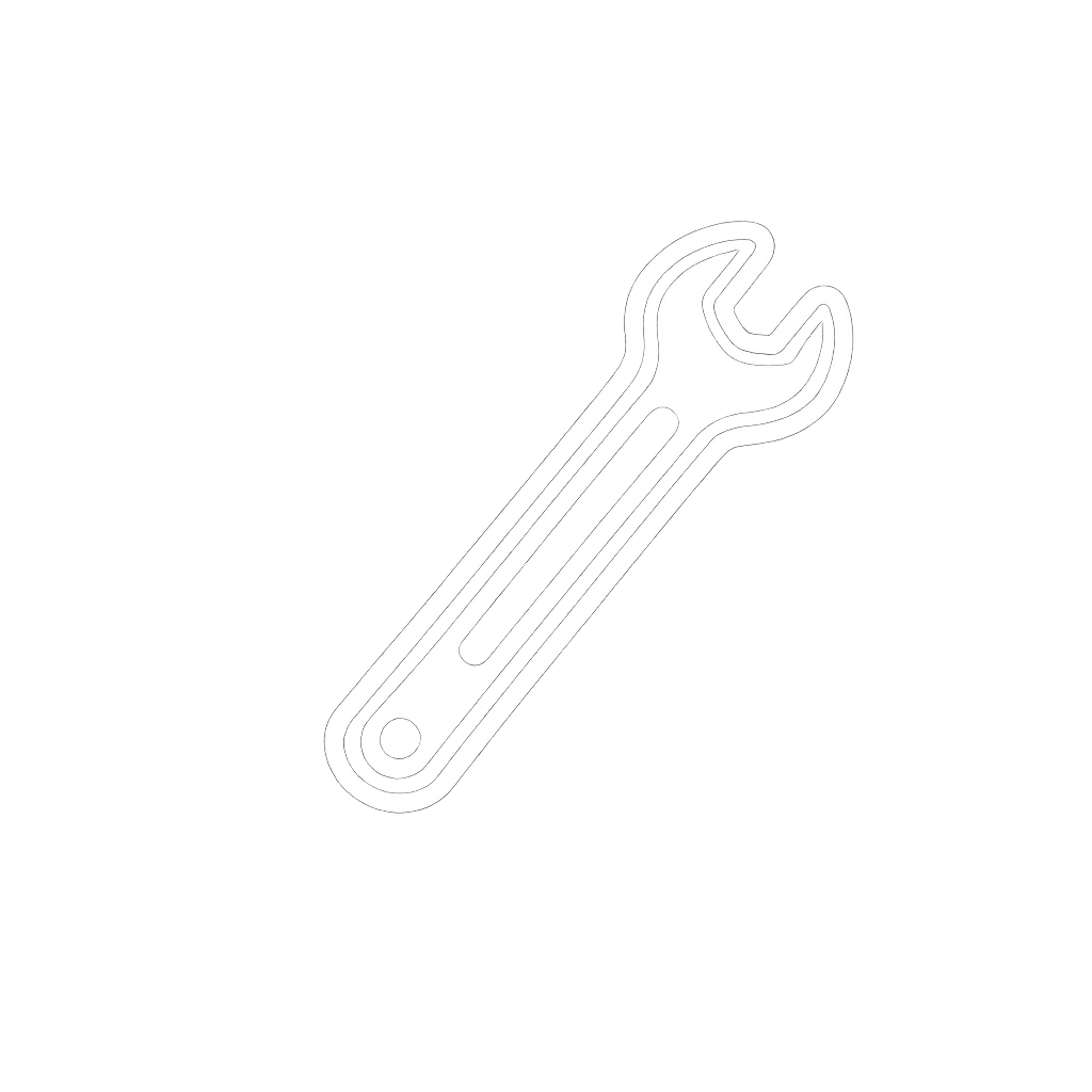 Symbol eines Schraubenschlüssels und eines Schraubendrehers.