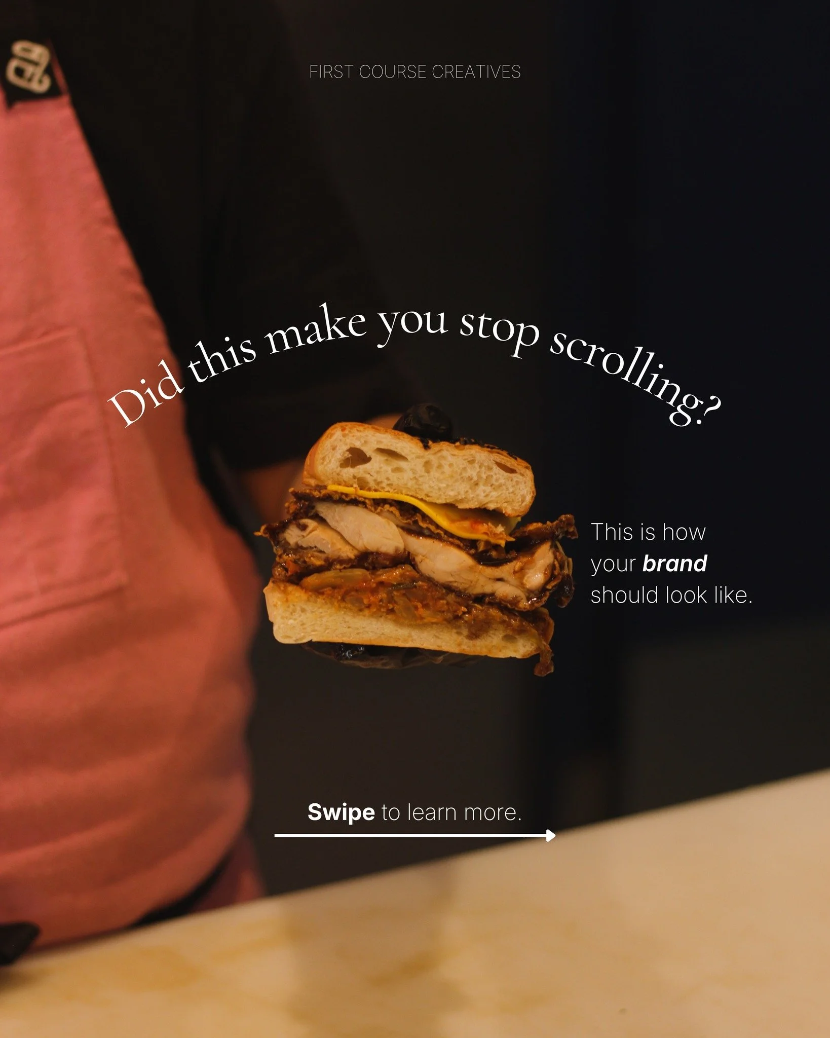 First Course Creatives was created to help brands give customers a reason to stop. And a clear reason to buy. 

We do this by building a clear content system, from positioning to execution, so every piece works toward a single goal: conversion. 

Rea