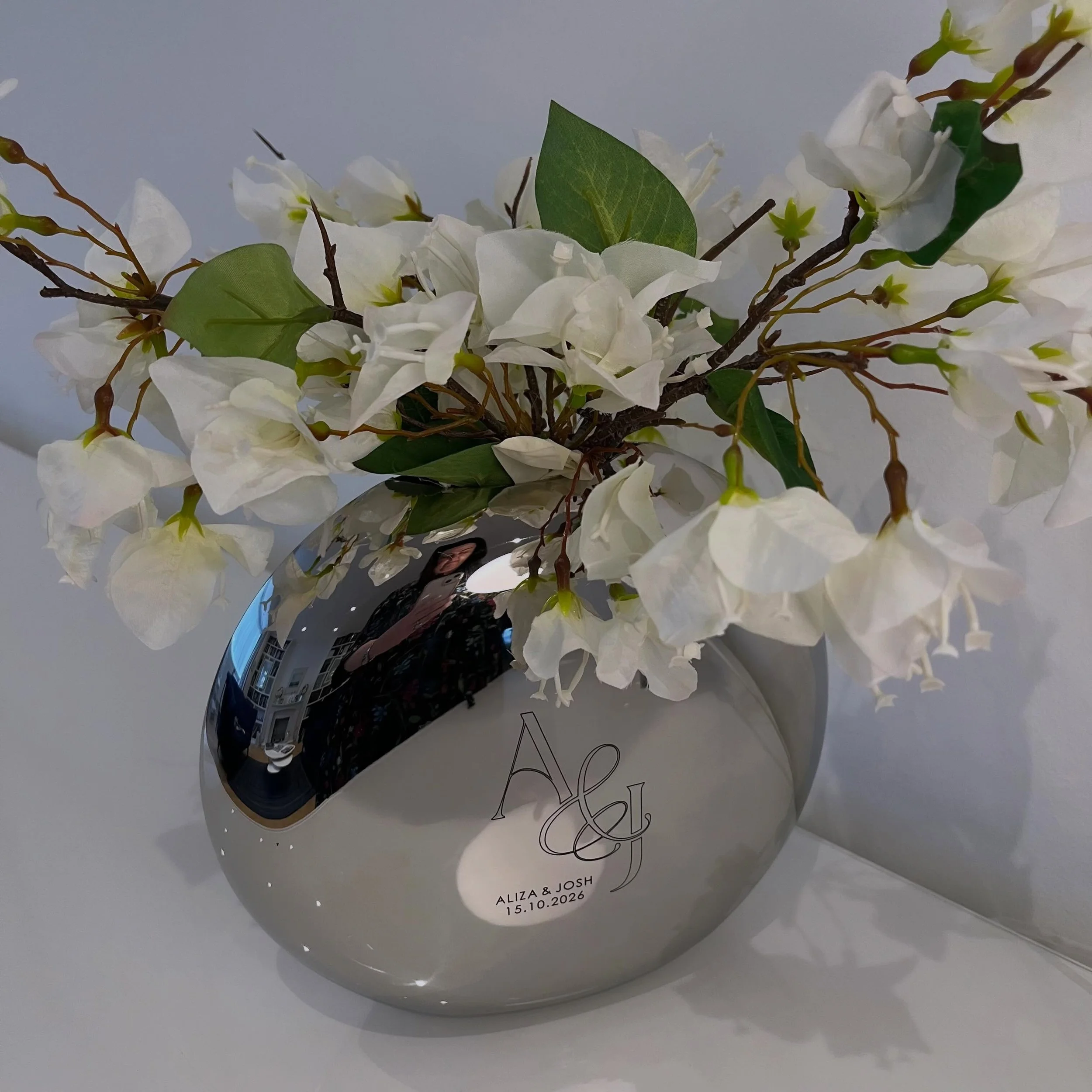 Elegant. Meaningful. Timeless.

Our engraved stainless steel pebble vase makes the perfect Shavuos gift for a hostess, parents, or someone special
Beautiful on a table or styled anywhere in the home.