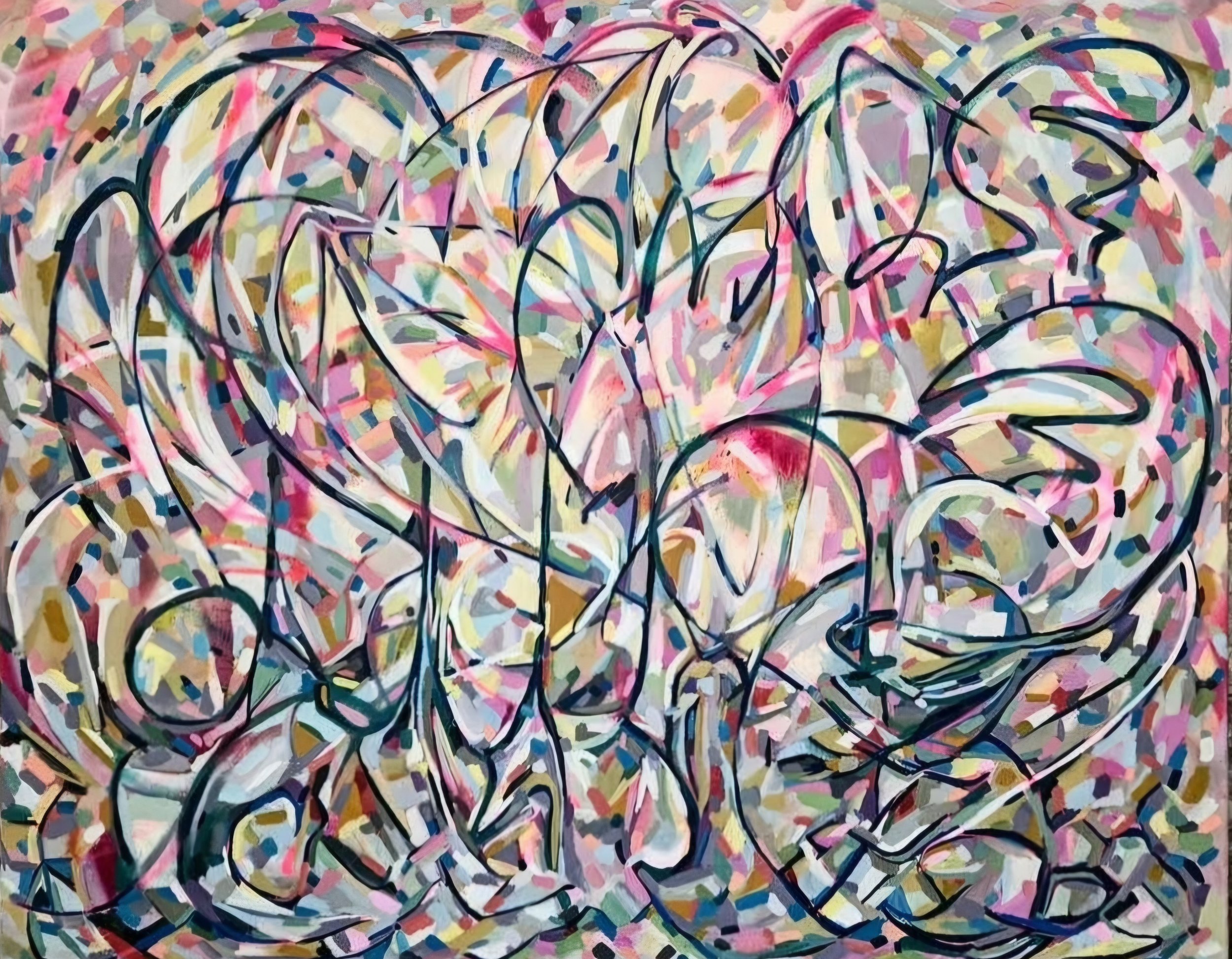 Sally Green Abstract Painting 'Sisu'