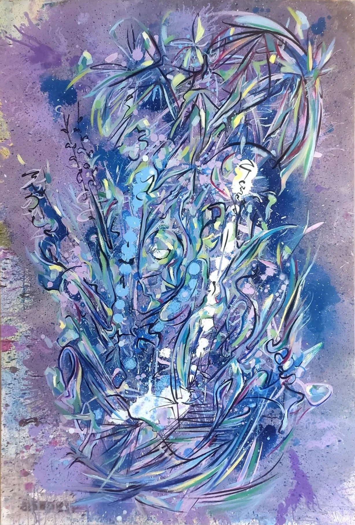 Gebo original painting by Sally Green