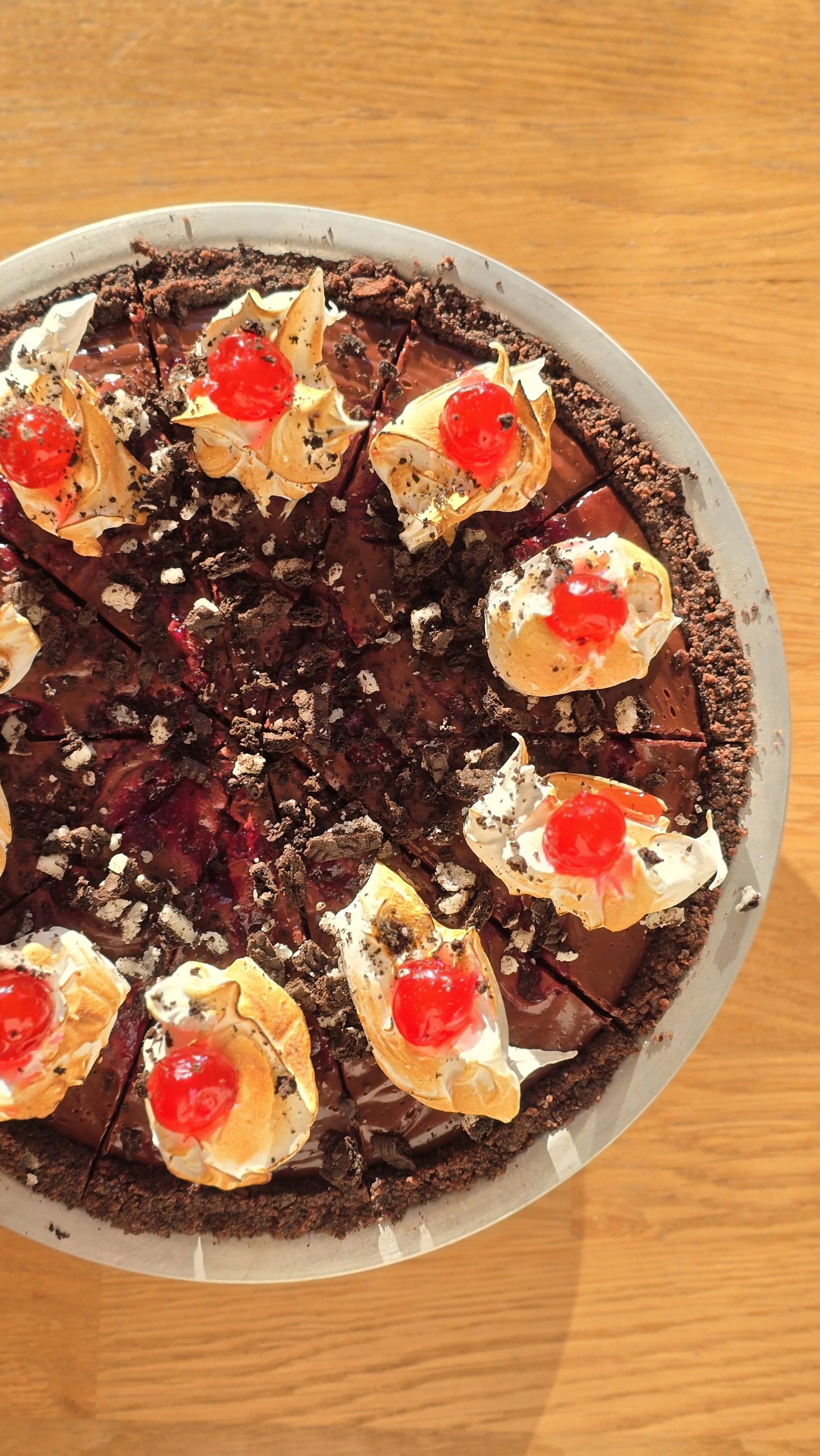 Black Forest Oreo Pie