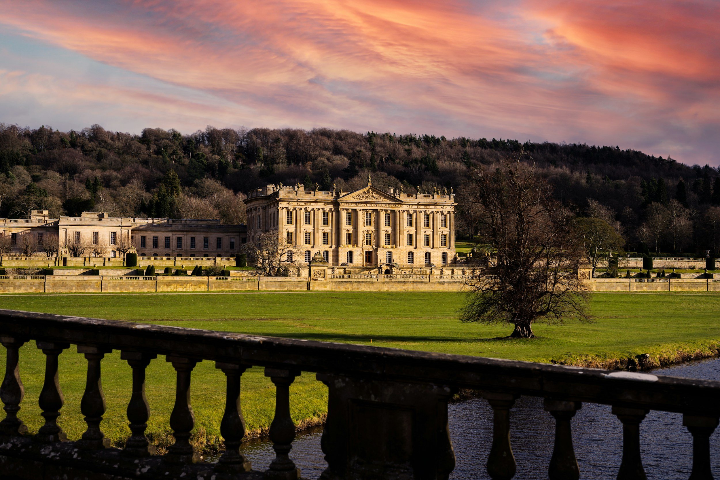 Exterior of Chatsworth House, Derbyshire