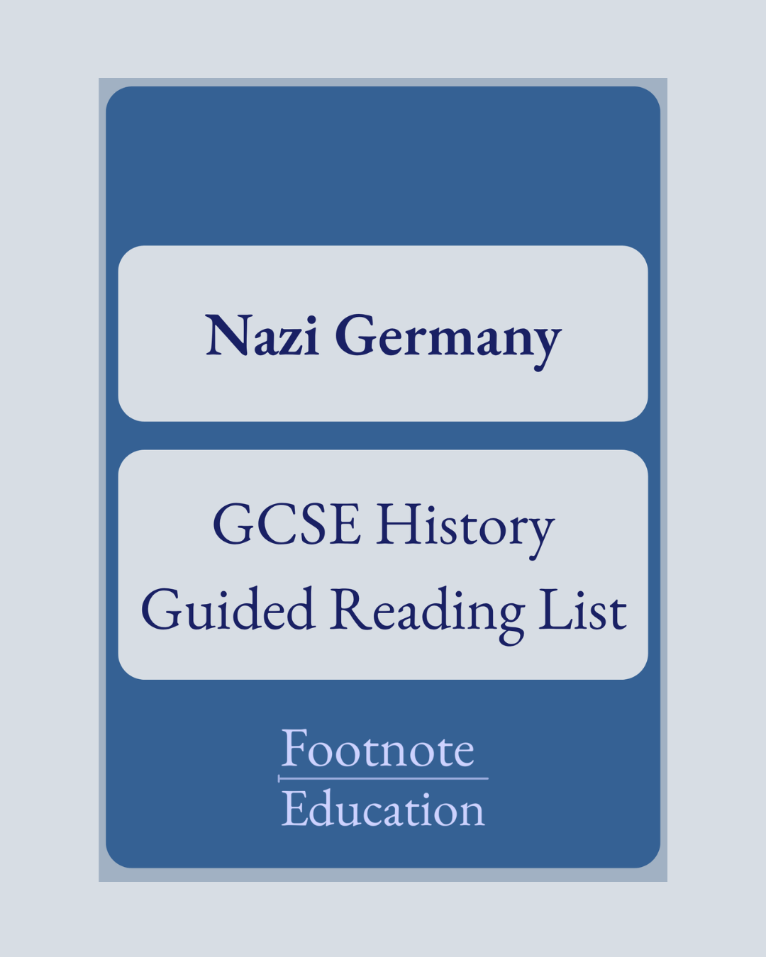 Nazi Germany GCSE History Guided Reading List