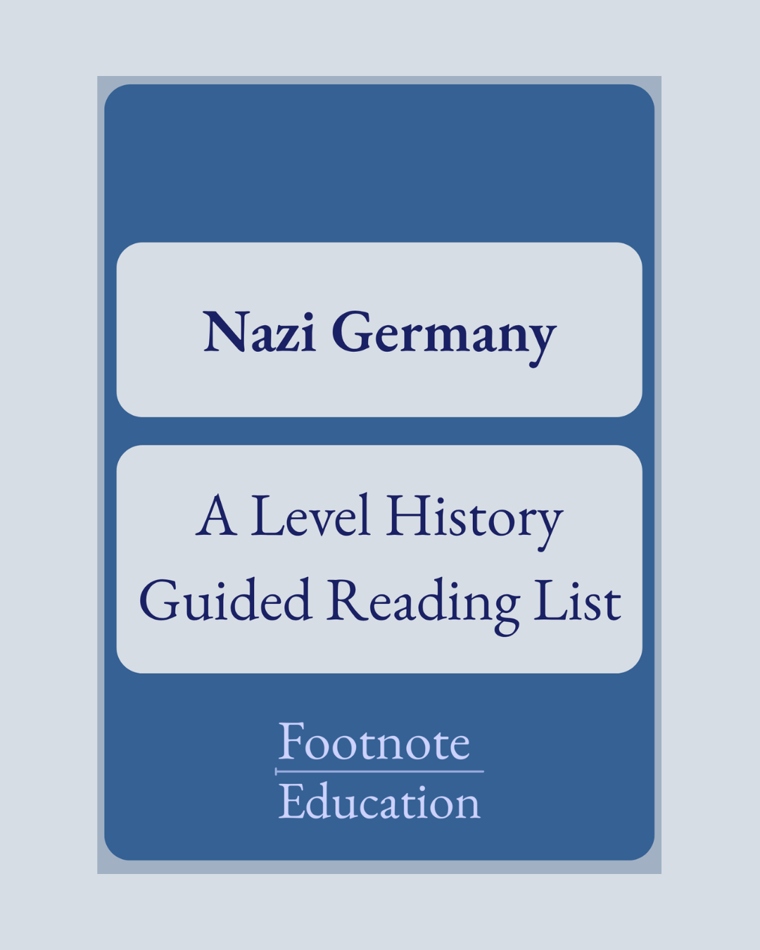 Nazi Germany A Level History Guided Reading List
