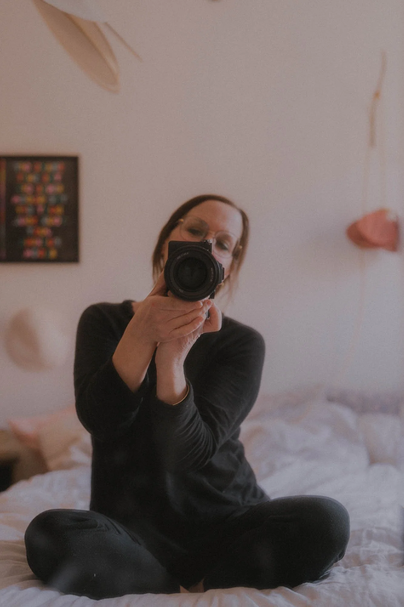 Fotografin aus Kaiserslautern macht Selbstportrait.
