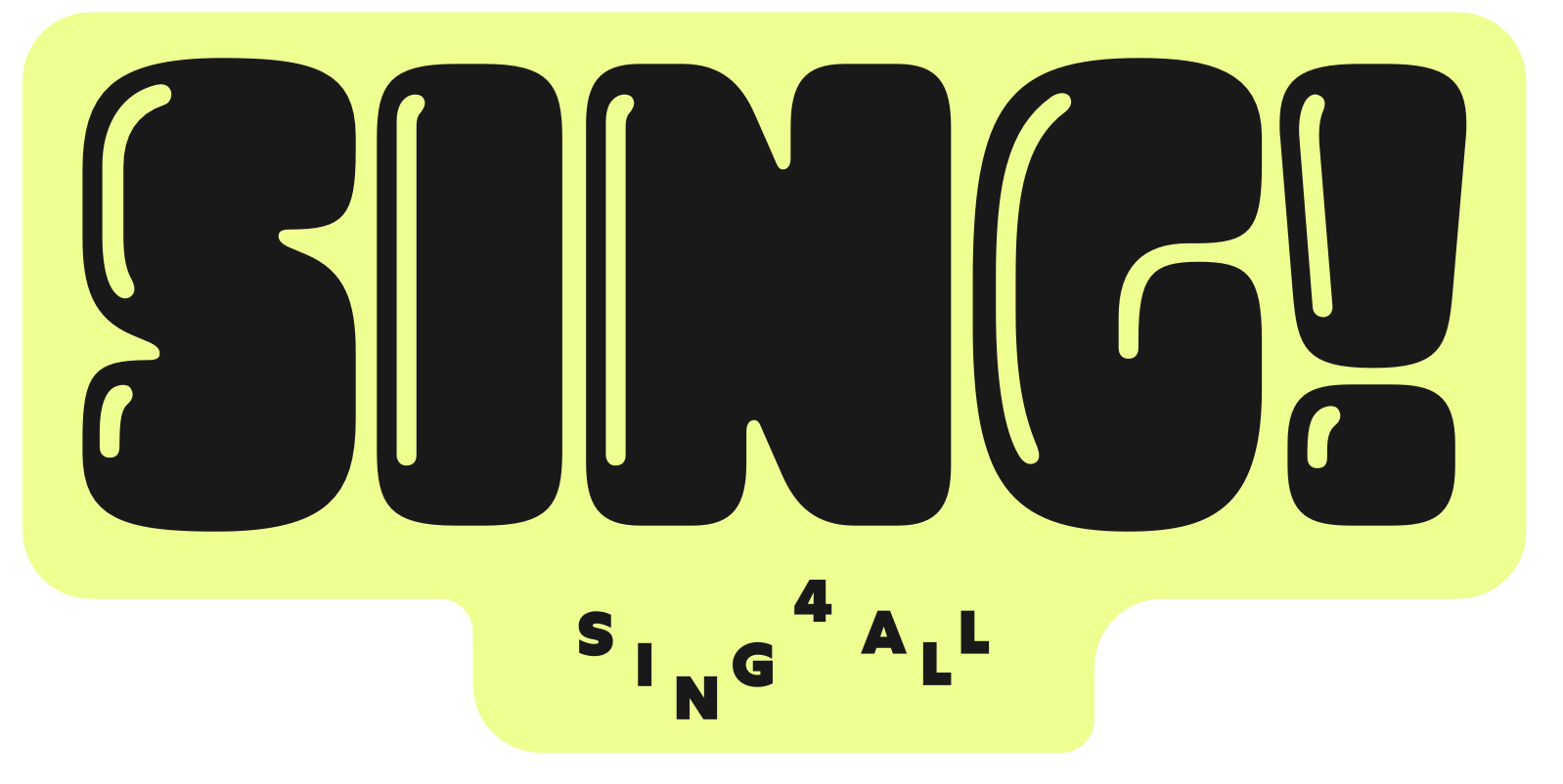 Sing4All sticker