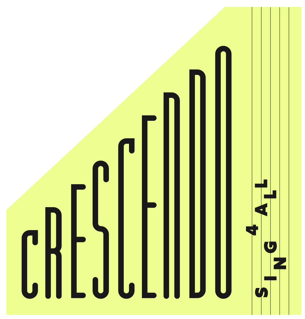 Crescendo sticker Sing4All