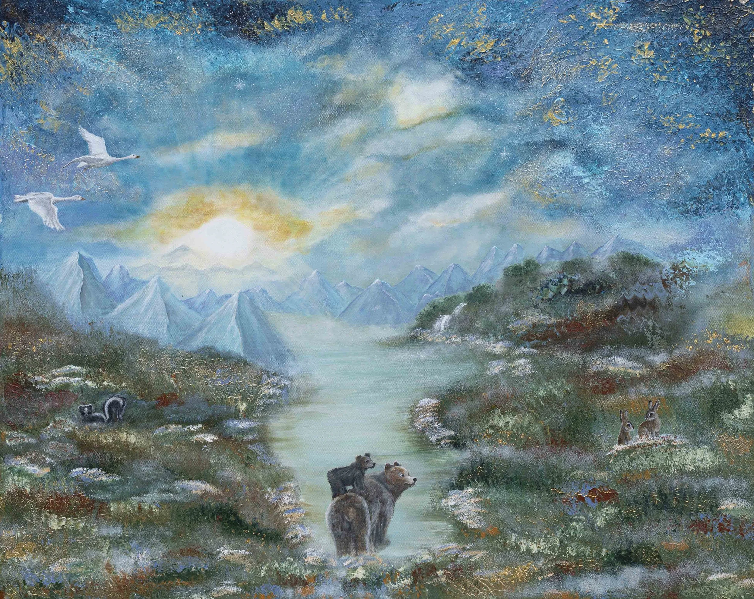 “First Light”
60.5 x 76cm 