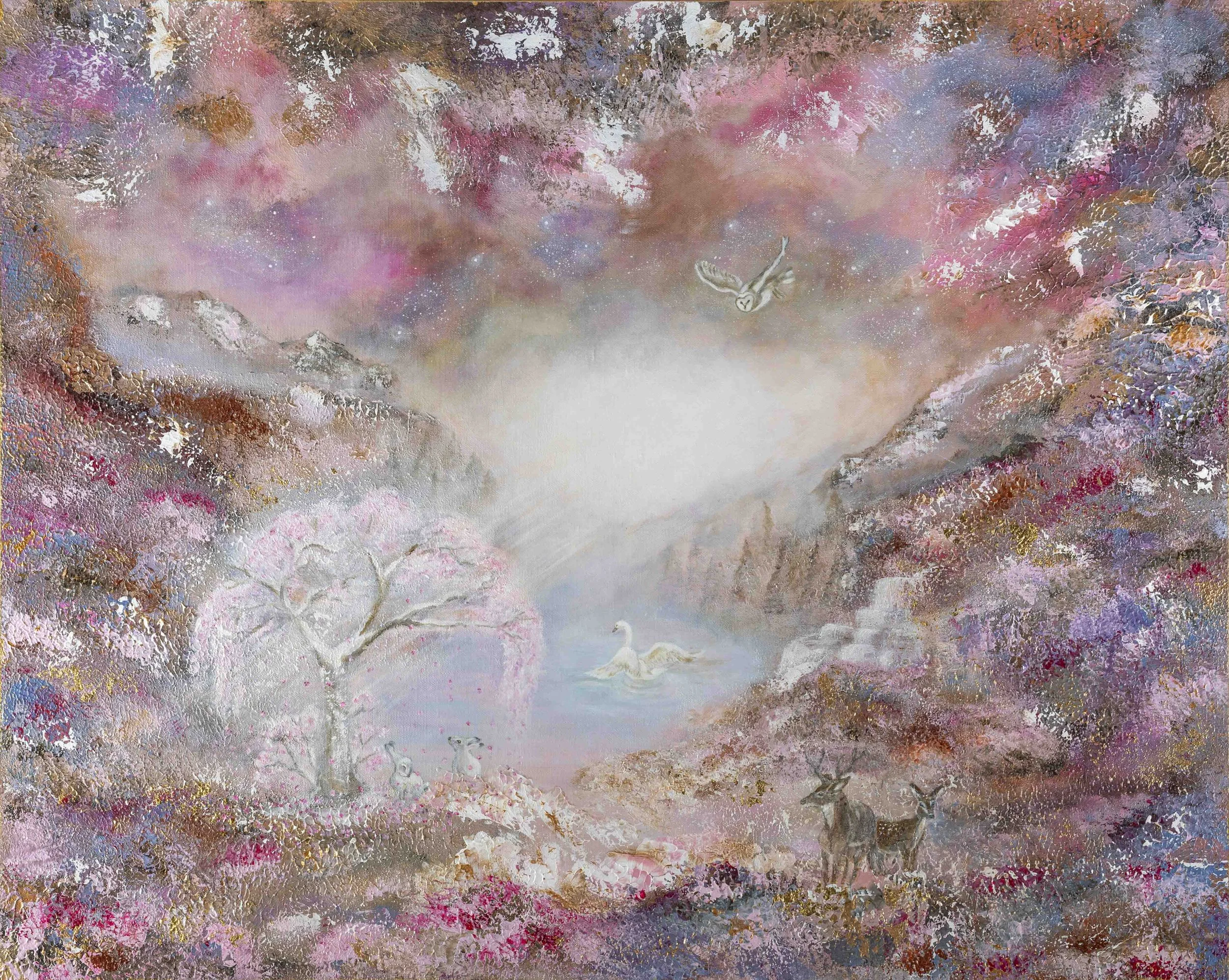 "Swan Lake" 76 x 60cm