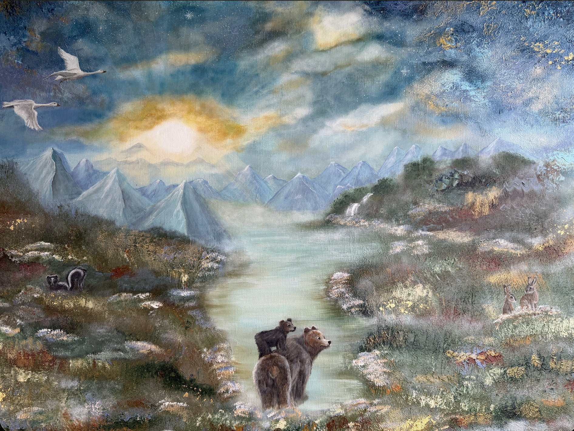 “First Light”
76cm x 60.5cm