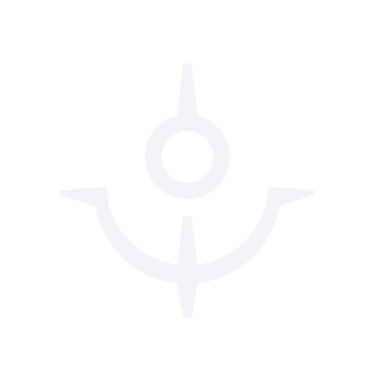 Kalajoki Marinan valkoinen ankkurisymboli.