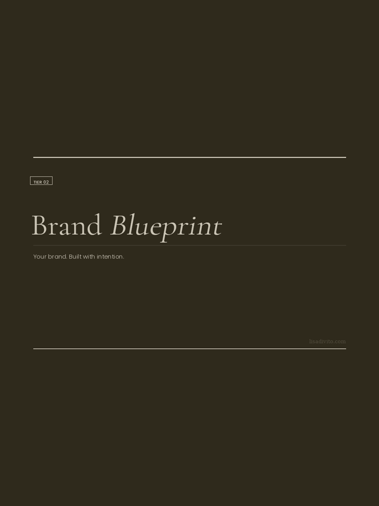 TIER 2: Brand Blueprint