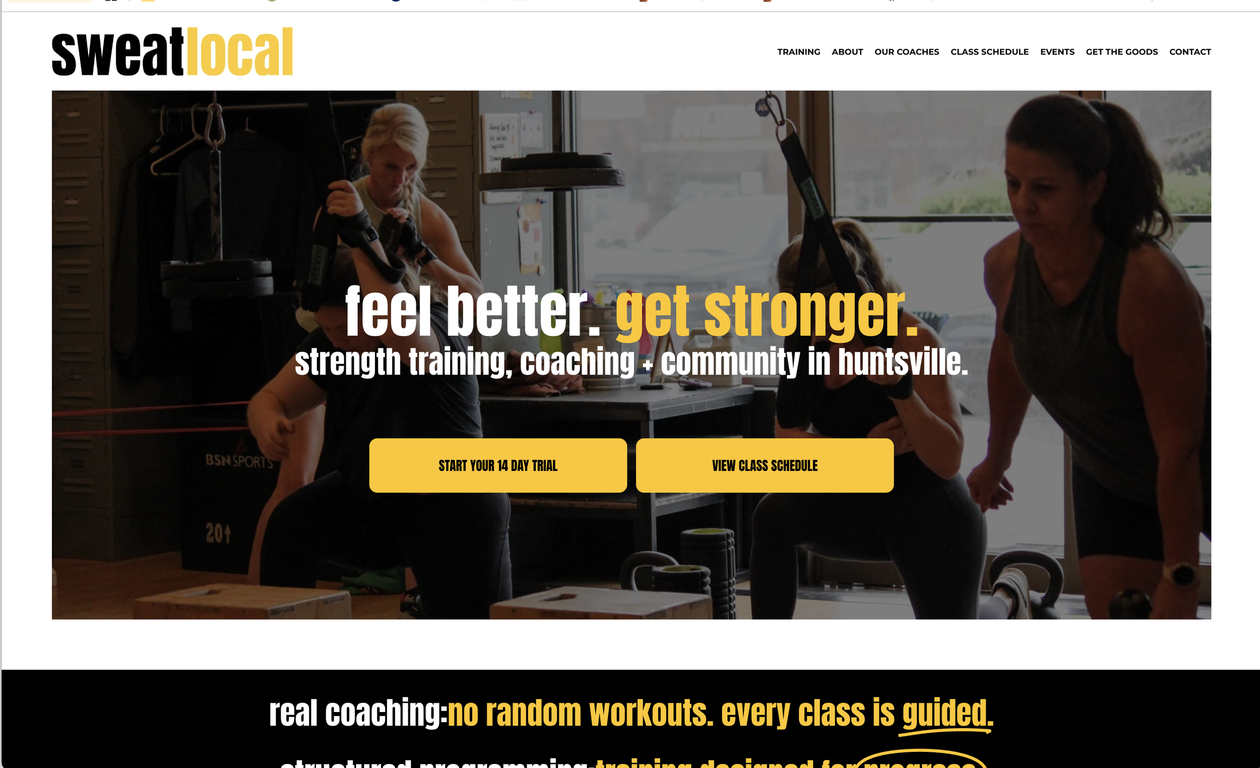 SweatLocal Website