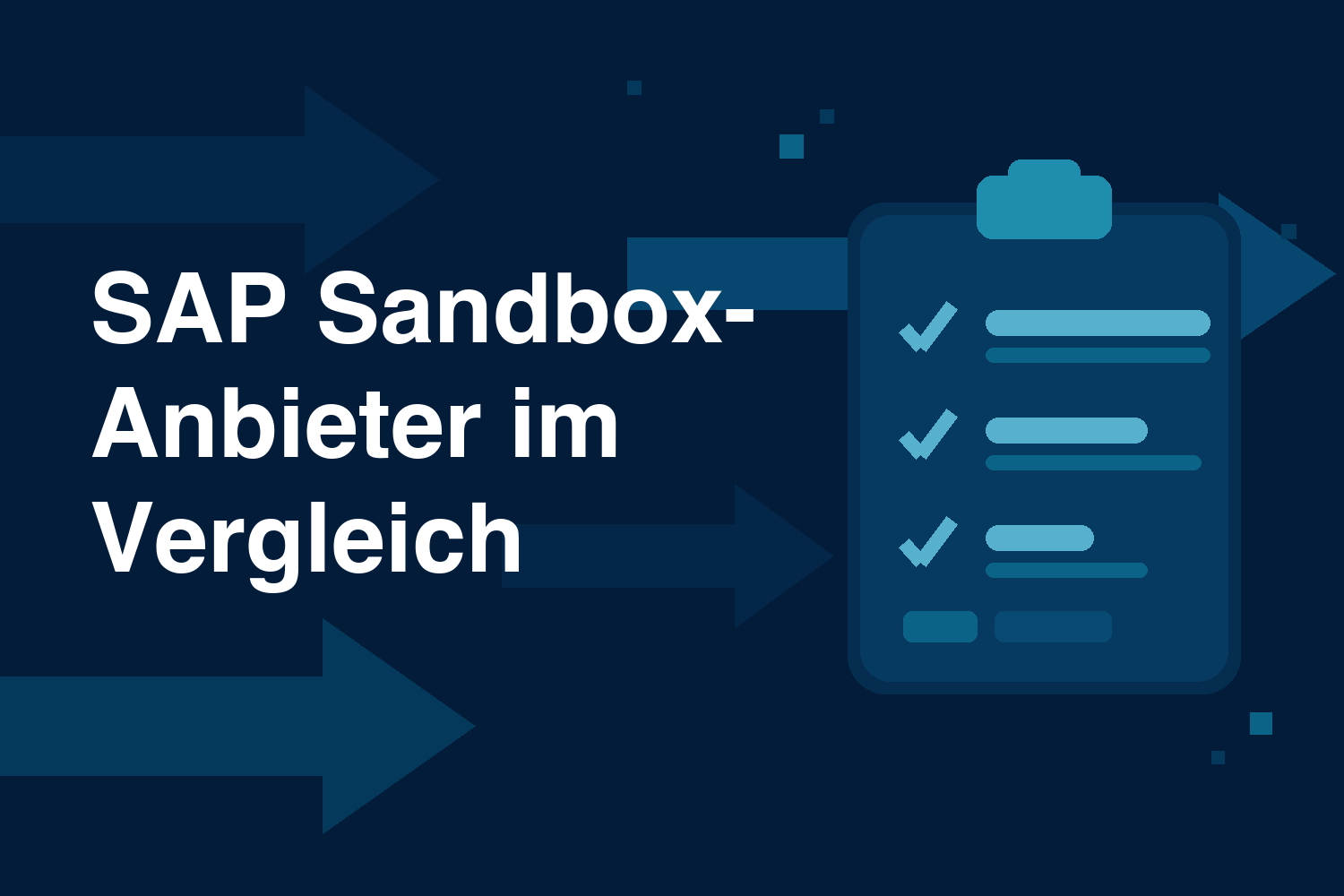 SAP Sandbox Anbieter im Vergleich