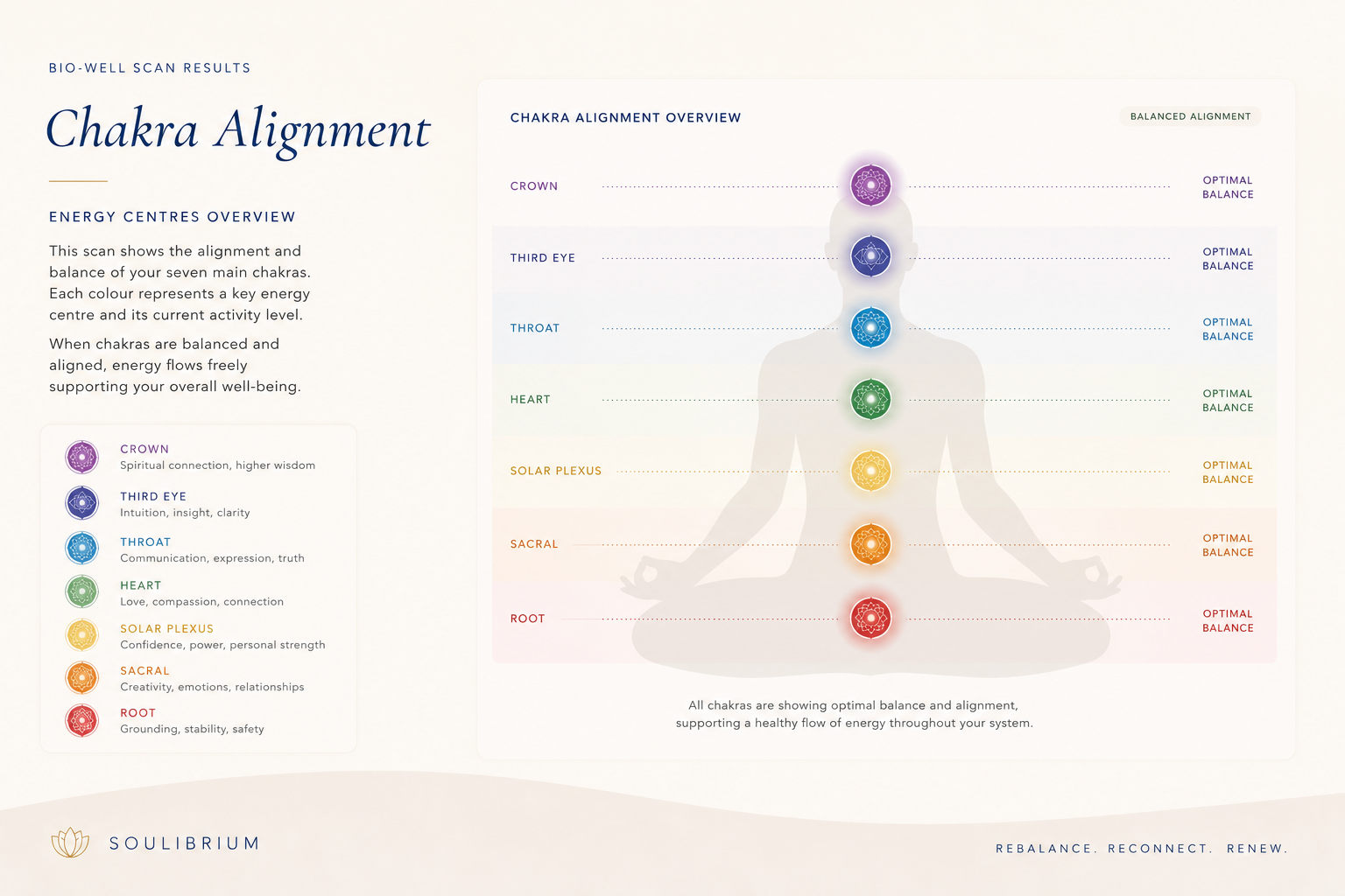 Soulibrium Bio-Well Scan Chakra Alignment Results
