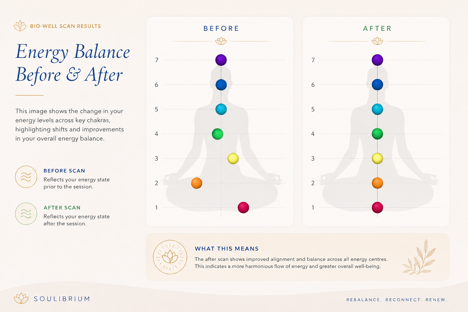 Soulibrium Bio-Well Scan Energy Balance Before &amp; After