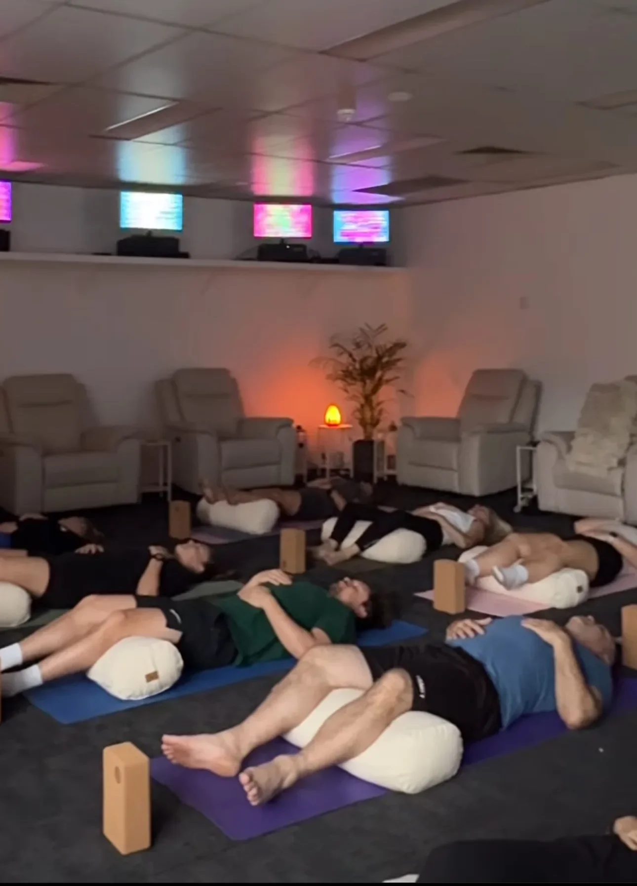 Yoga being held in The Scalar Room at Soulibrium Wellness Centre in Wollongong