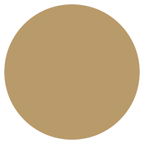 A large, beige-colored circle on a black background.