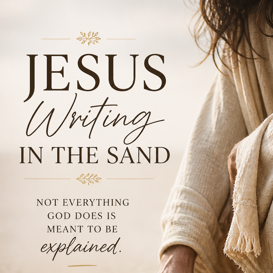What Jesus Wrote in the Sand… and Why It Was Never Recorded
