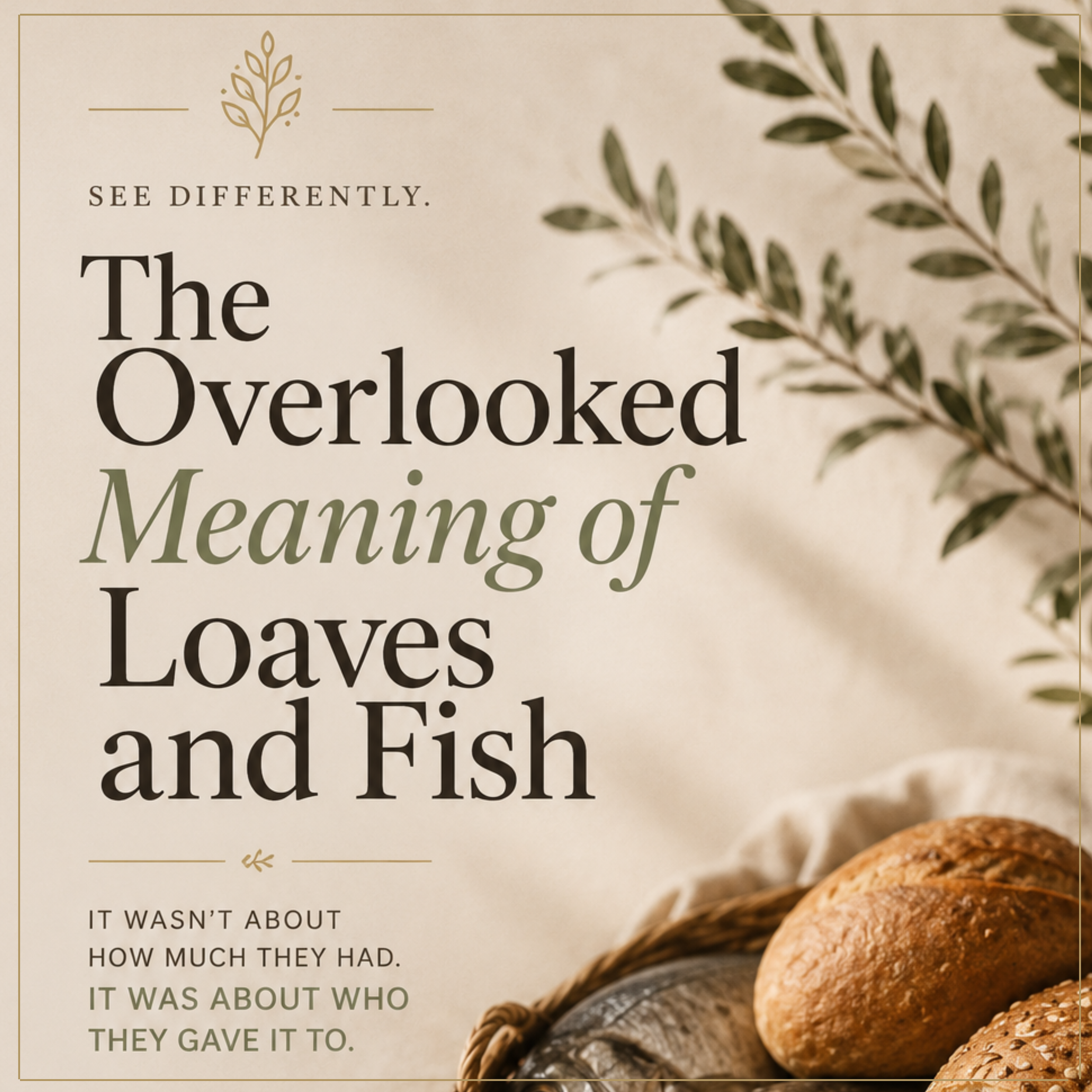 The Overlooked Meaning of Loaves &amp; Fish