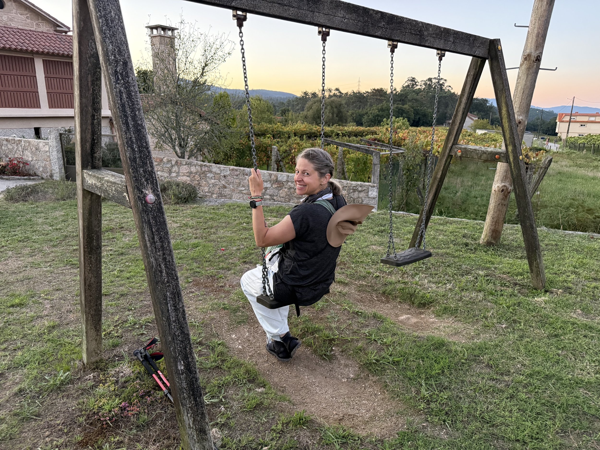 Swing high like a kid on the Camino.jpeg