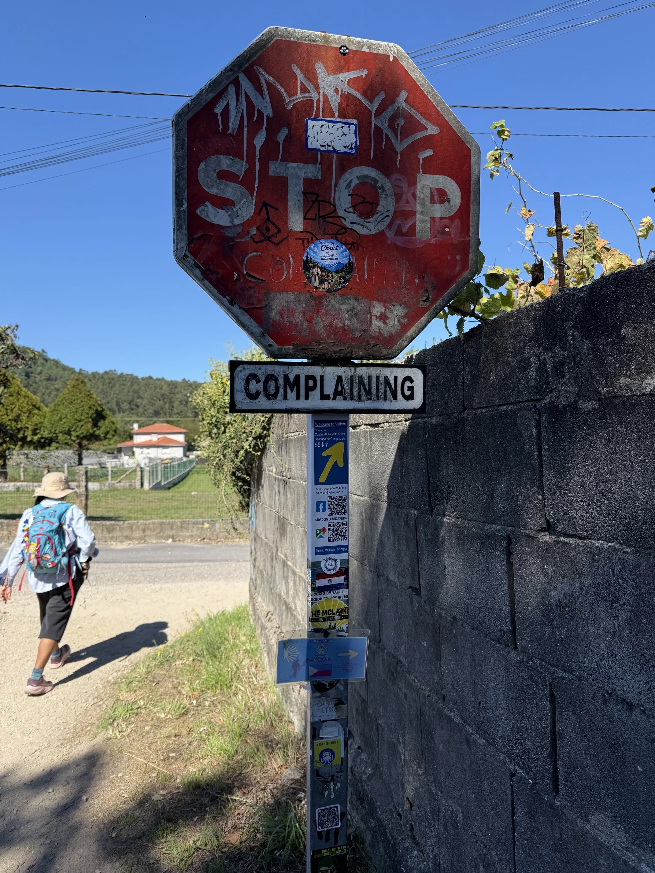 Stop complaining sign on the Camino.jpeg