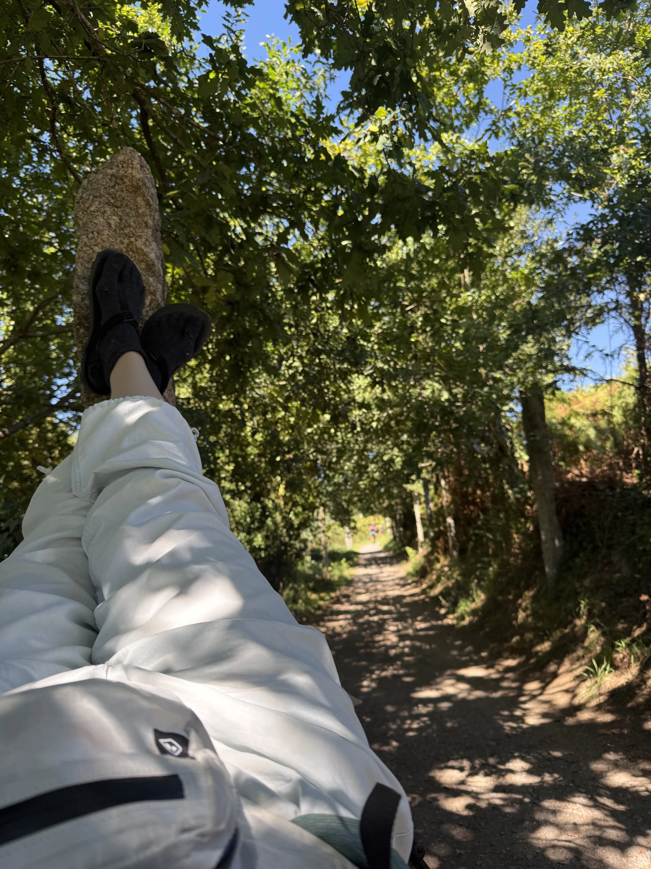 Elevating legs on the Camino 1.jpeg
