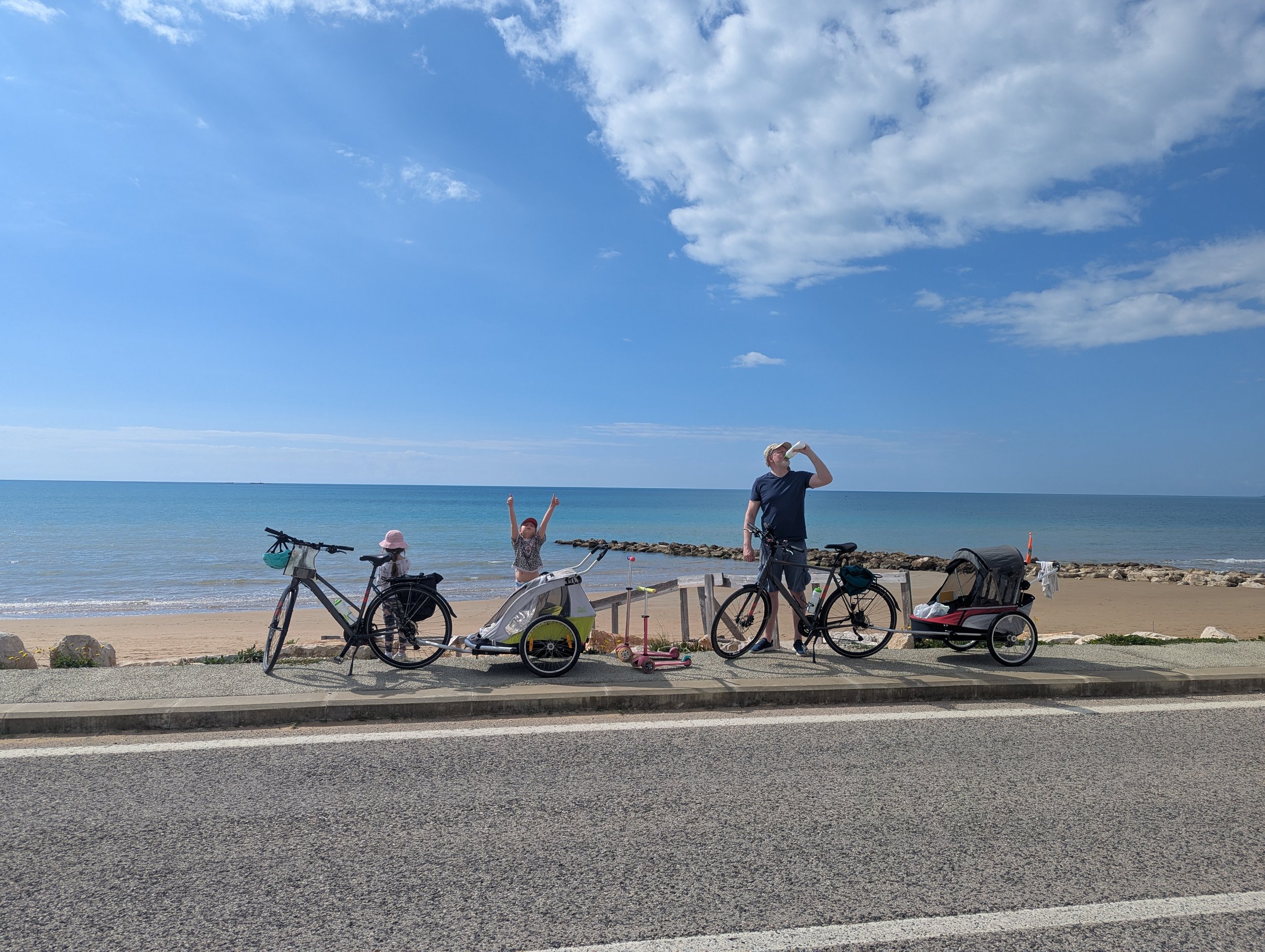 Family Bikepacking Cycling Tour, Ragusa, Sicily South Coast , Italy, Europe