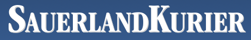 Sauerland Kurier newspaper logo in blue and white text.