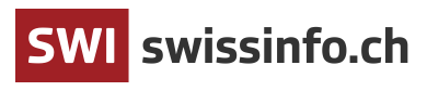 Logo of SWI Swissinfo.ch with red background and white text 'SWI' and black text 'swissinfo.ch'