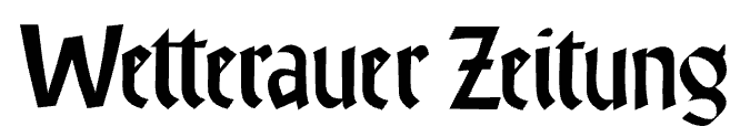 The text 'Wetterauer Zeitung' in black font on a white background.