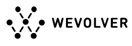 Wolver logo with a stylized 'W' formed by connected dots and lines, accompanied by the word 'WEVOLVER'.