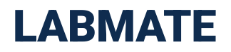 The word 'LABMATE' in bold blue letters on a white background.