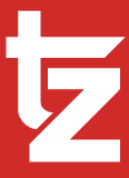 Red background with white stylized Japanese characters.