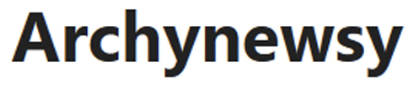 Text reading 'Archyneswy' in bold black font