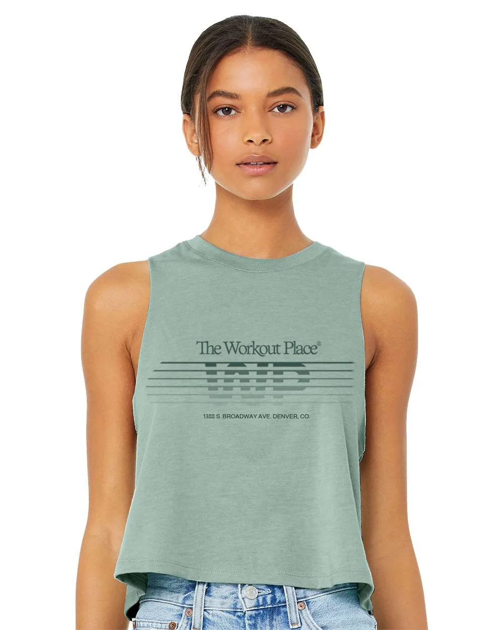 TWP Women's Racerback Crop Tank Top