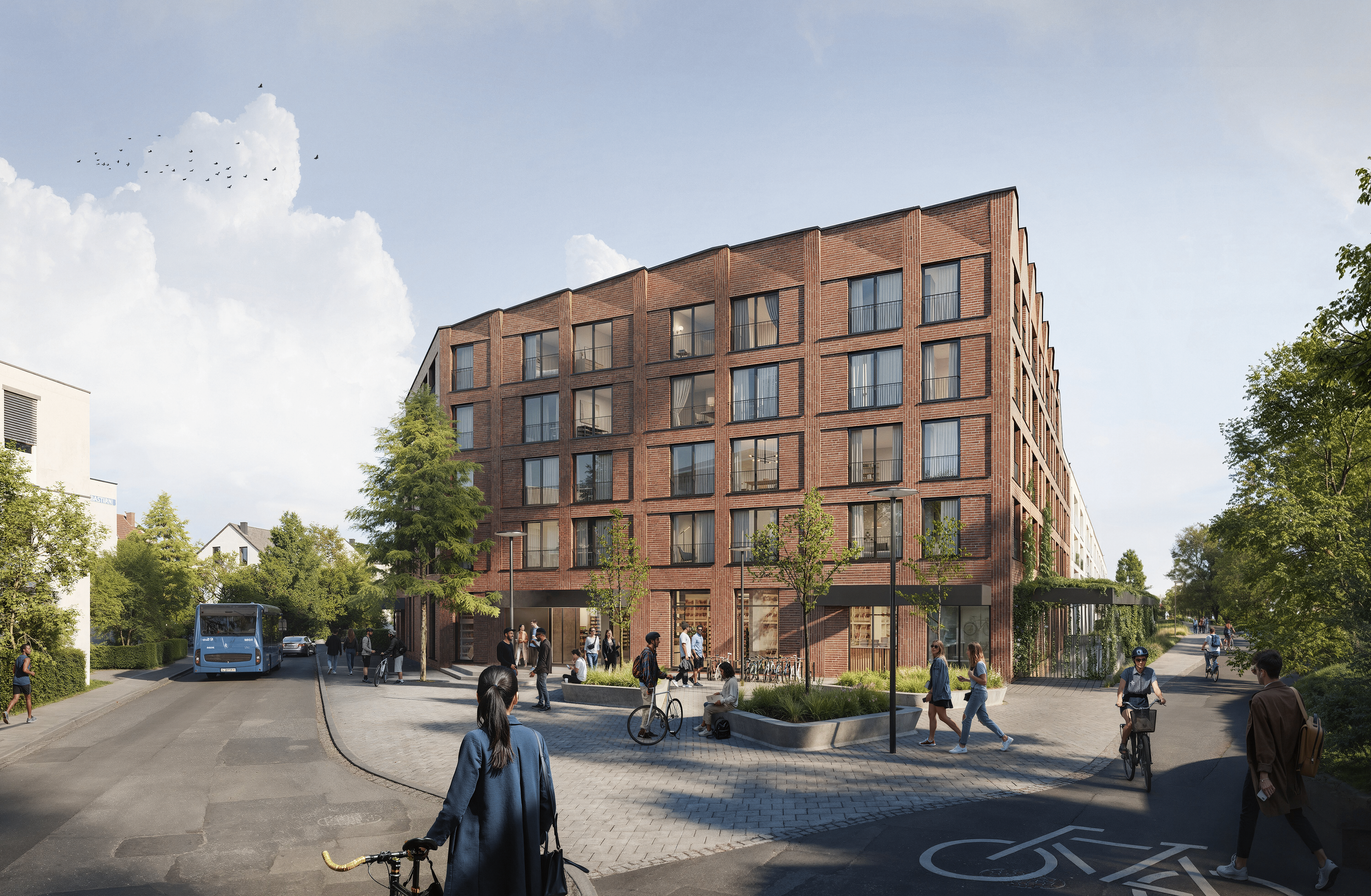 brick studios. – Moderne Studentenapartments in München-Pasing