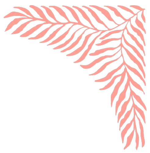 coral floral accent